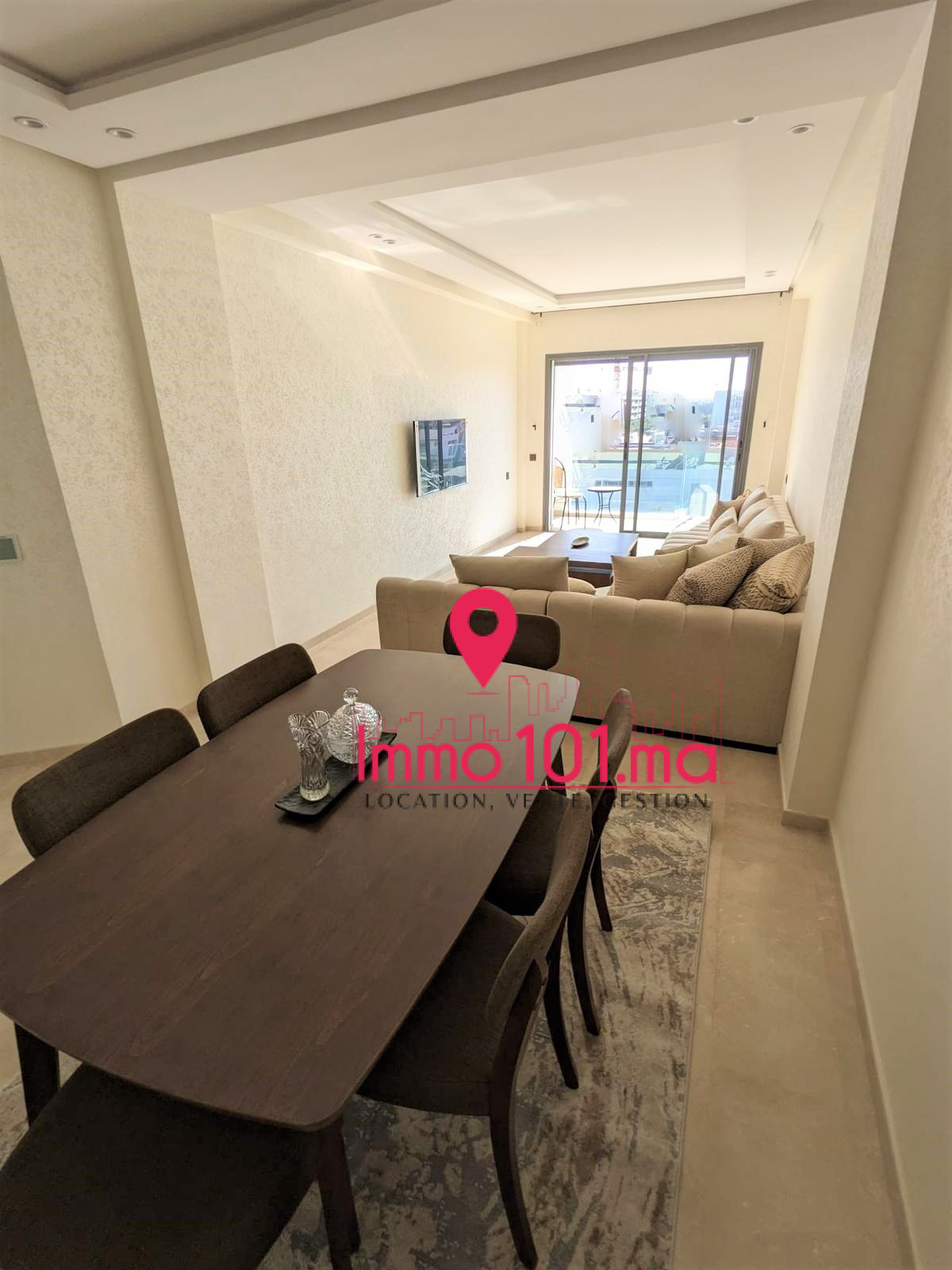 Location appartement meublé à Hay Riad ZLLAM1452